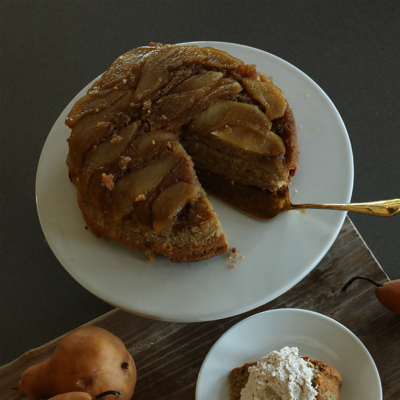 Feeding The Farmer<br>Pear Upside-Down Cake