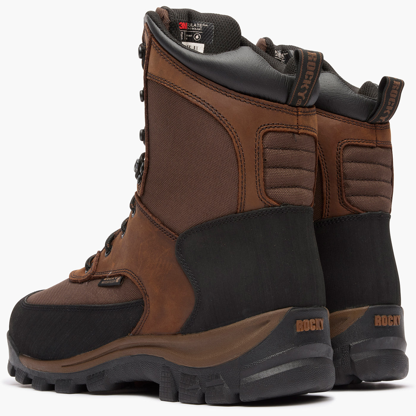 Rocky Core Waterproof 800G Insulated Outdoor Boot - doubleheel