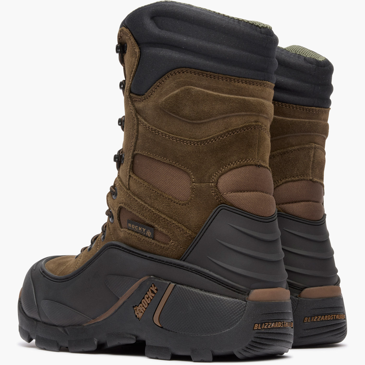 Rocky Blizzard Stalker Steel Toe Waterproof 1200G Insulated Work Boot - doubleheel