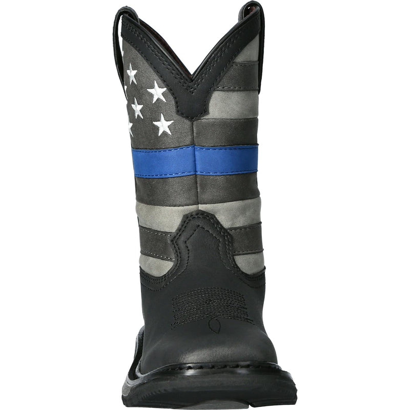 Rocky Blue Line Kid Western Boot - front