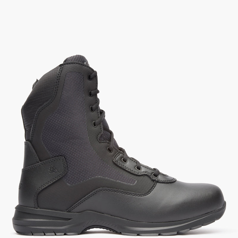 ""Rocky Cadet 8"" Black Side Zip Public Service Boot" - profile"