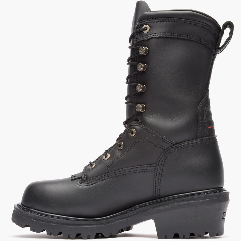 Rocky Code Red Hotshot Logger Fire Boot - profile