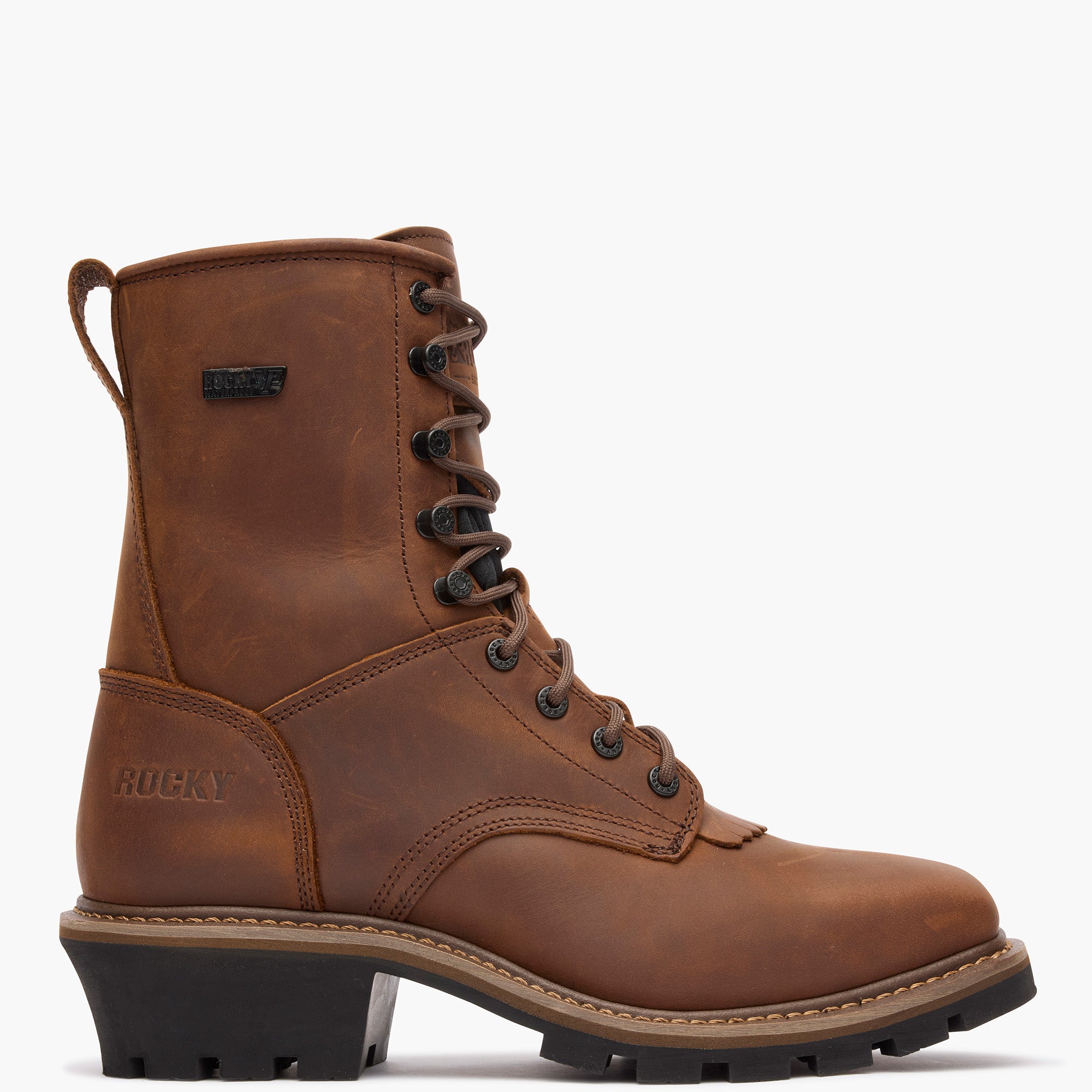 Rocky Square Toe Logger Waterproof Work Boot – Rocky Boots