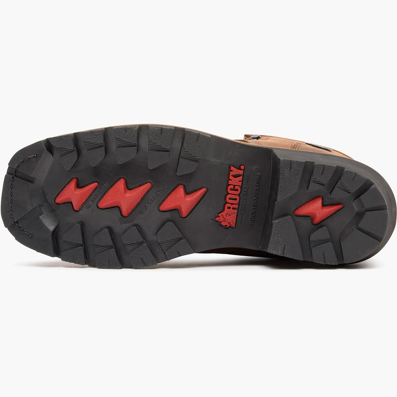 Rocky Square Toe Logger Composite Toe Waterproof Work Boot - outsole