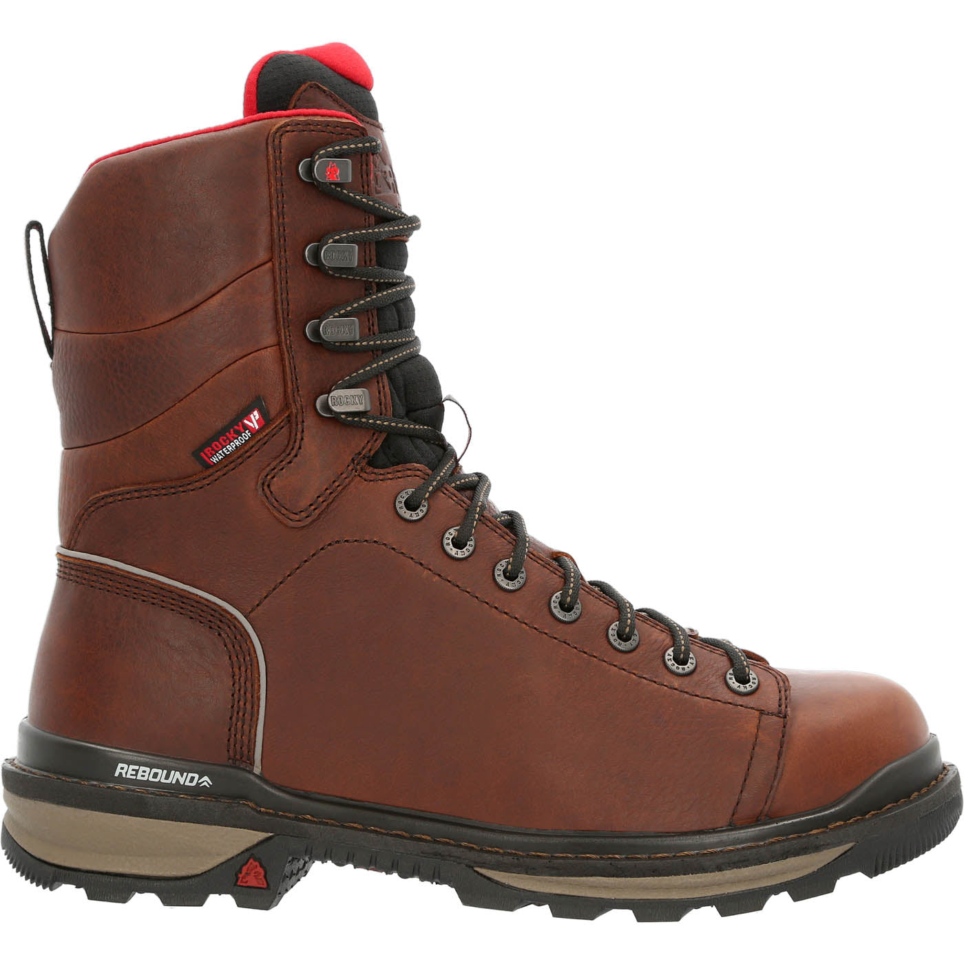 Rocky Rams Horn Lace to Toe Composite Waterproof Work Boot - profile