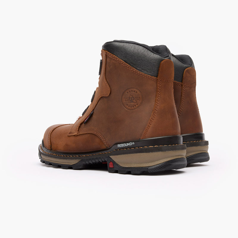 Rocky Rams Horn BOA Composite Toe Waterproof Work Boot - doubleheel
