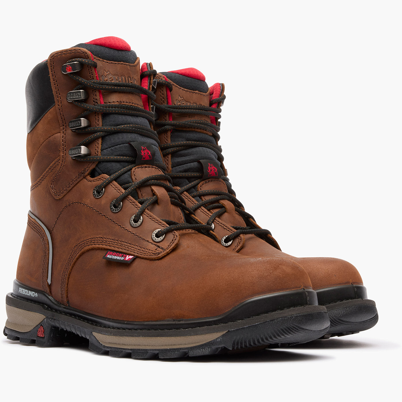 Rocky Rams Horn Waterproof Composite Toe Work Boot - doublequarter