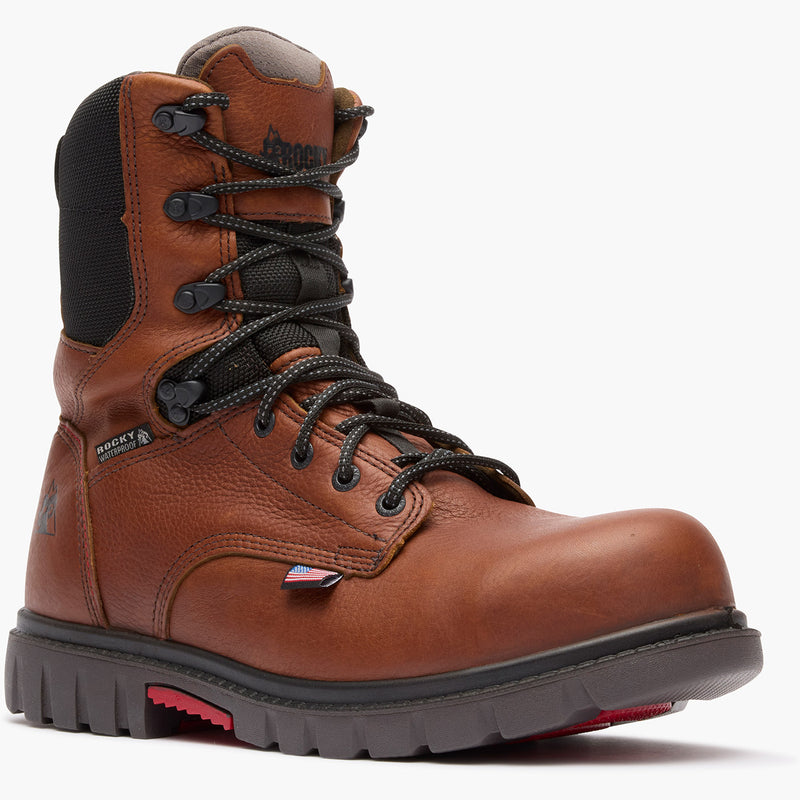 ""Rocky Worksmart 8"" Waterproof Composite Toe Work Boot" - main"