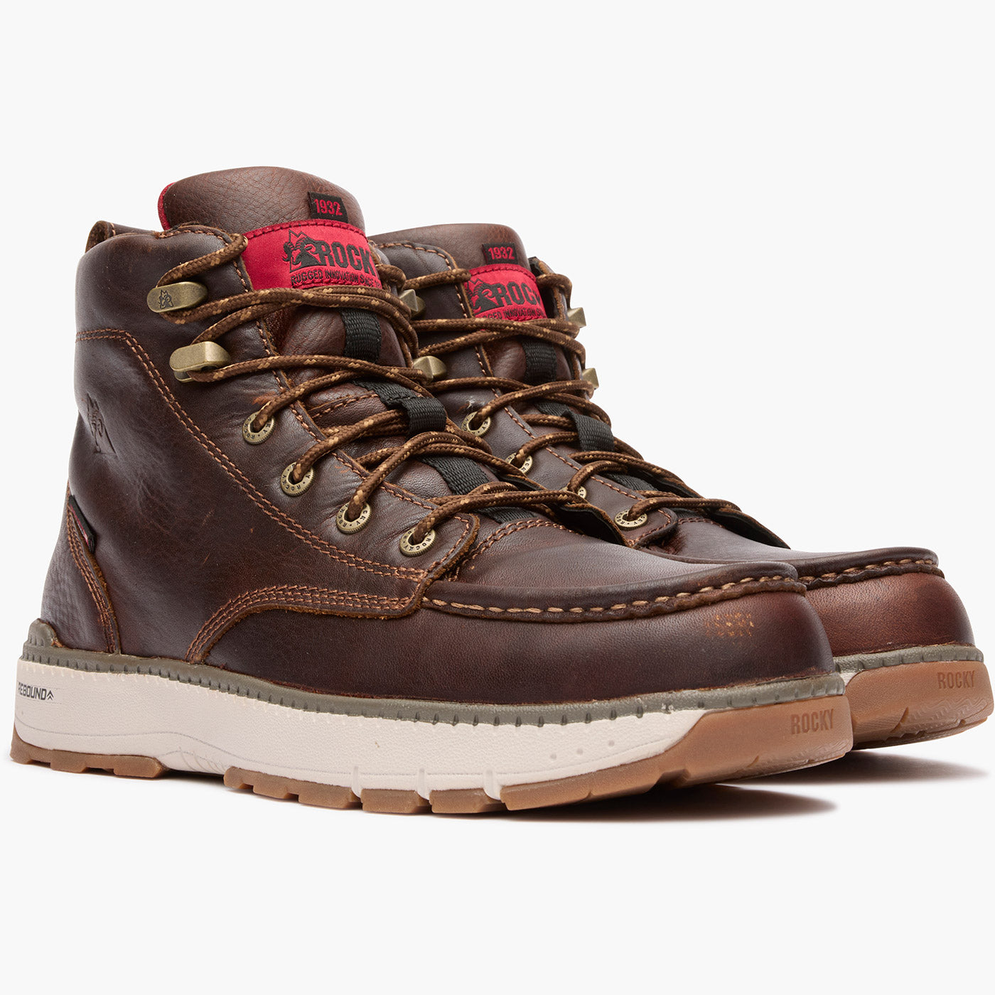 Rocky Rebound Wedge Waterproof Composite Toe Work Boot - doublequarter