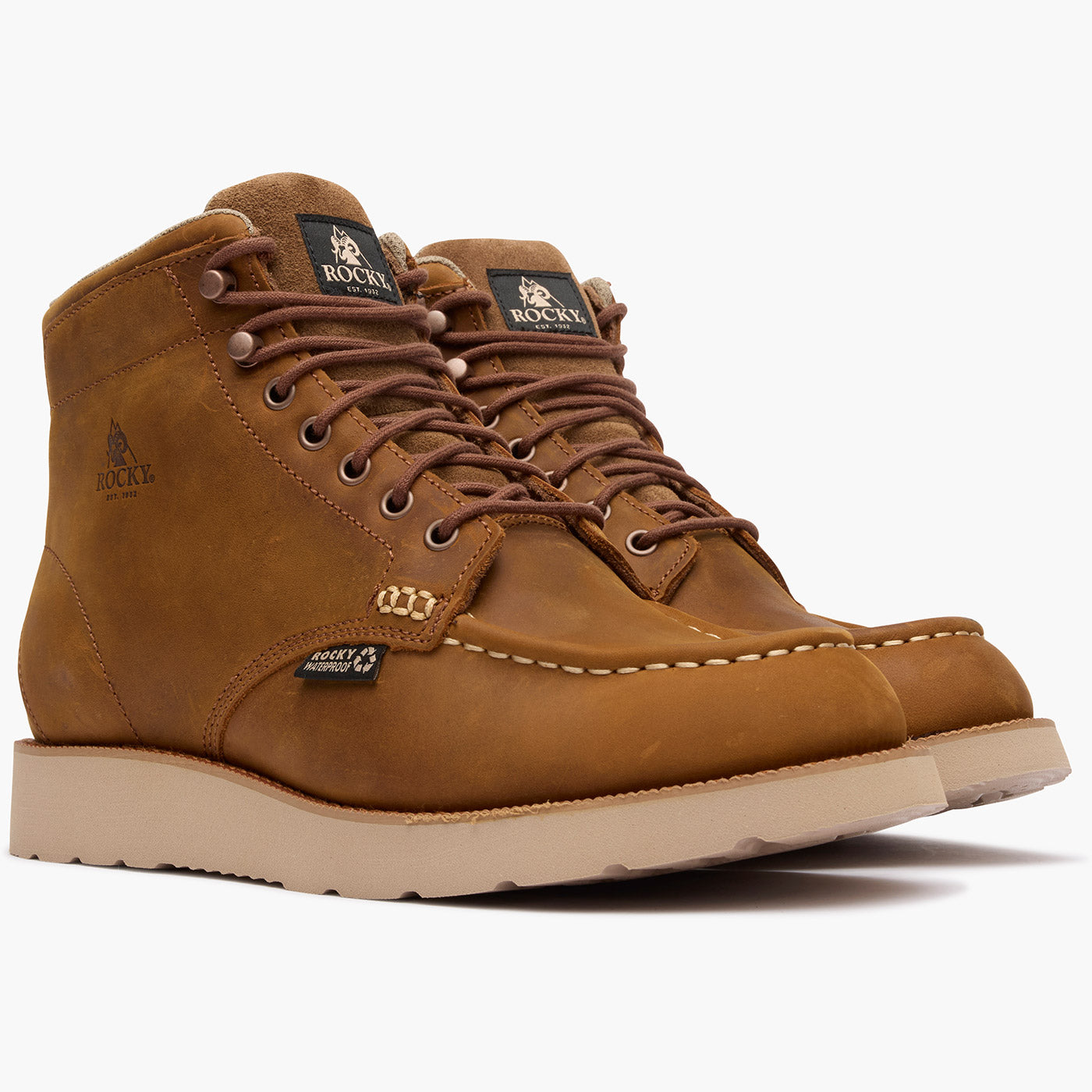 "Rocky MonoCrepe Wedge 6" Waterproof Work Boot - doublequarter"