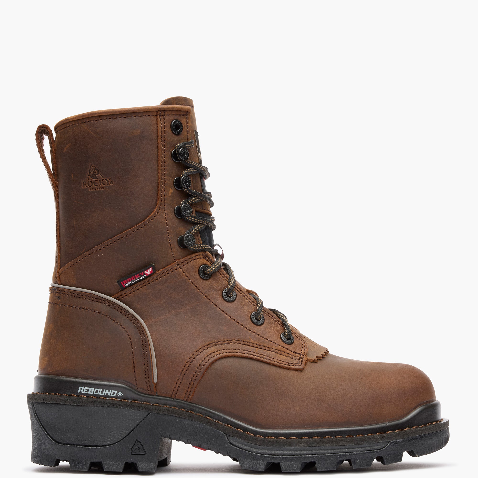 ロロブー Rocky Rams Horn Logger 800G Insulated Work Boot – Rocky Boots