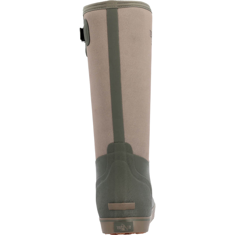 ""Rocky Dry-Strike Waterproof Brown & Green 16"" Deck Boot" - back"