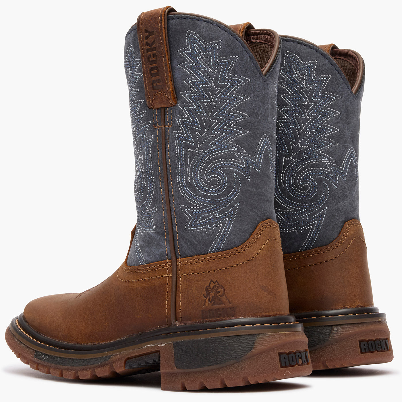 Rocky Kids' Ride FLX Western Boot - doubleheel