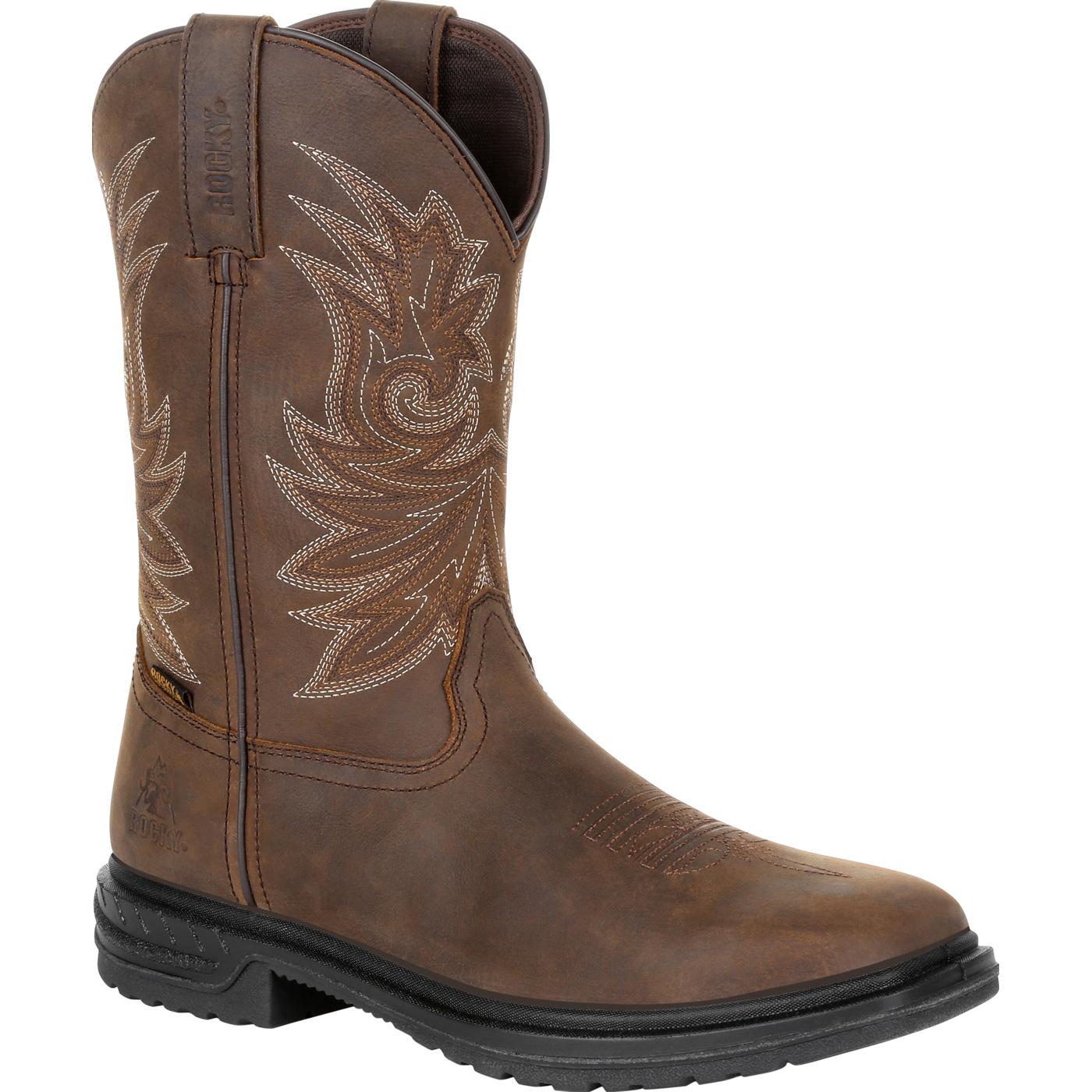 ""Rocky Worksmart 11"" Composite Toe Waterproof Western Boot" - main"