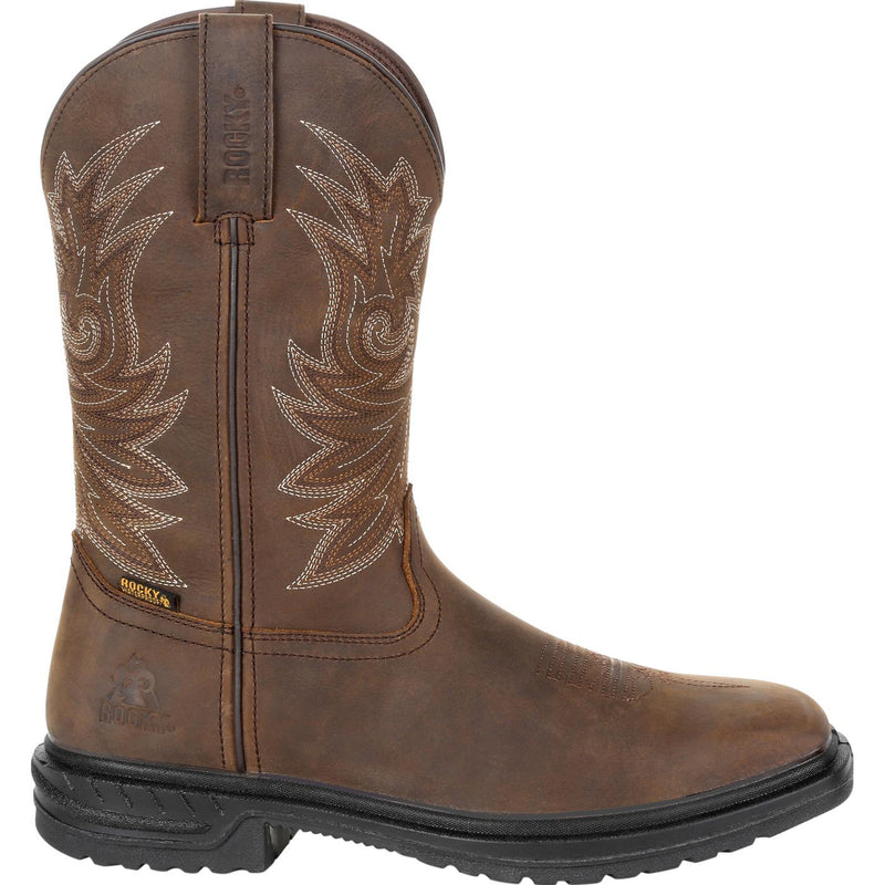 ""Rocky Worksmart 11"" Composite Toe Waterproof Western Boot" - profile"