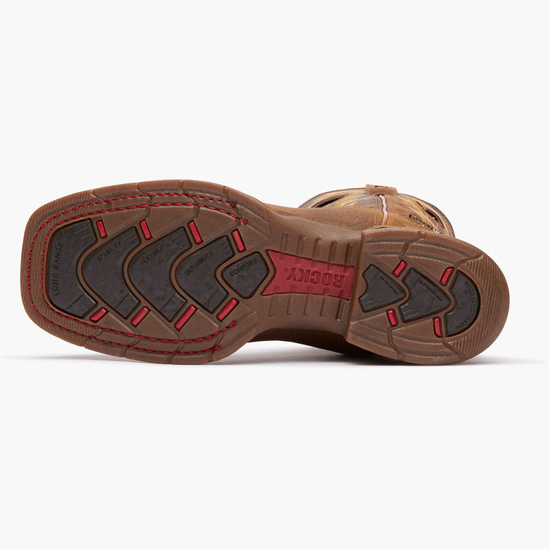 ""Rocky Long Range 11"" Waterproof Western Boot" - outsole"