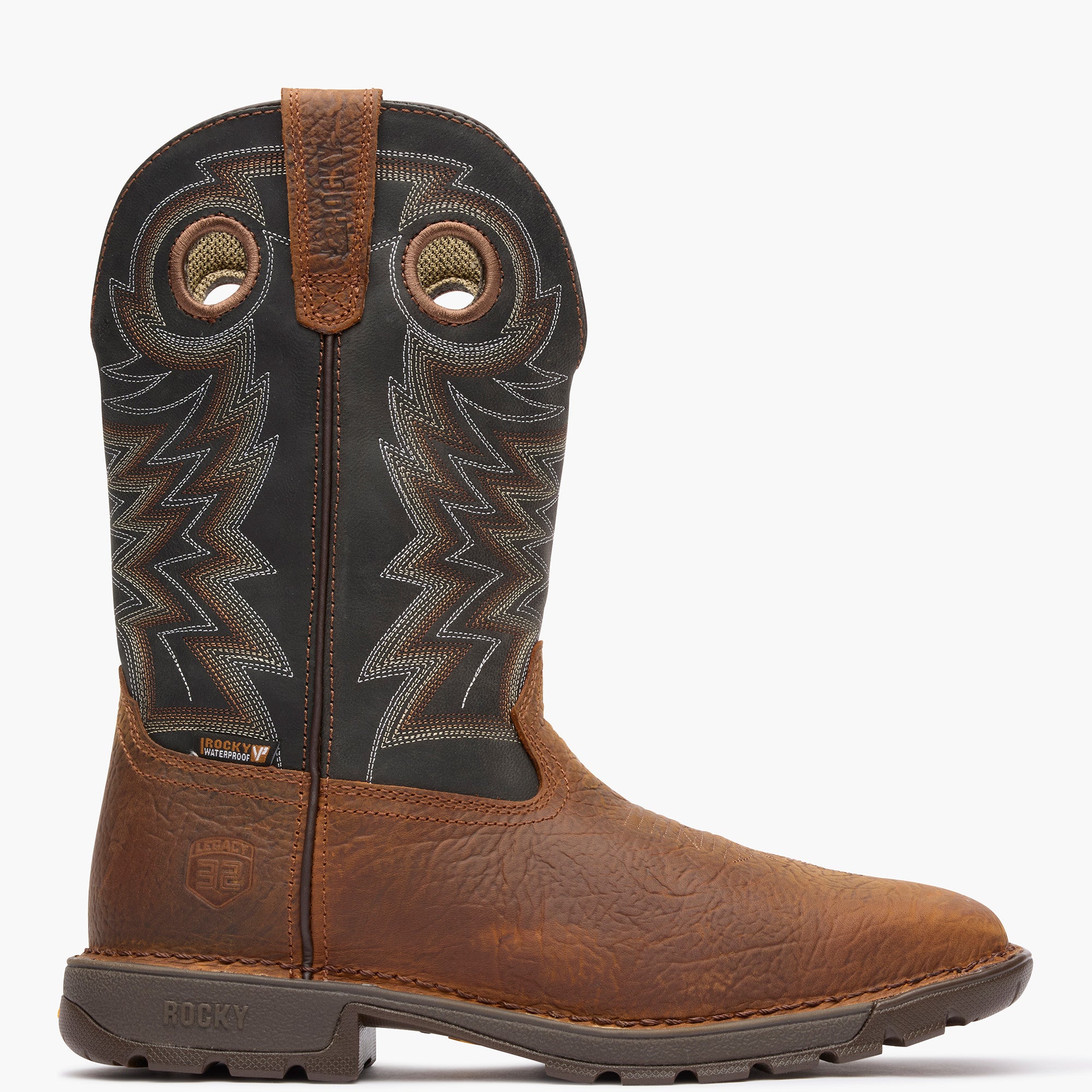 Rocky Legacy 32 Steel Toe Waterproof Western Boot - profile