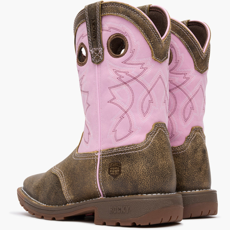 Rocky Big Kids' Legacy 32 Waterproof Western Boot - doubleheel