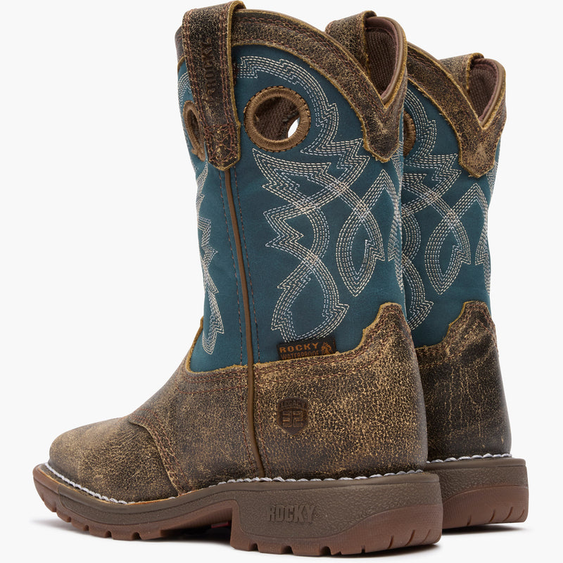Rocky Little Kids' Legacy 32 Waterproof Western Boot - doubleheel