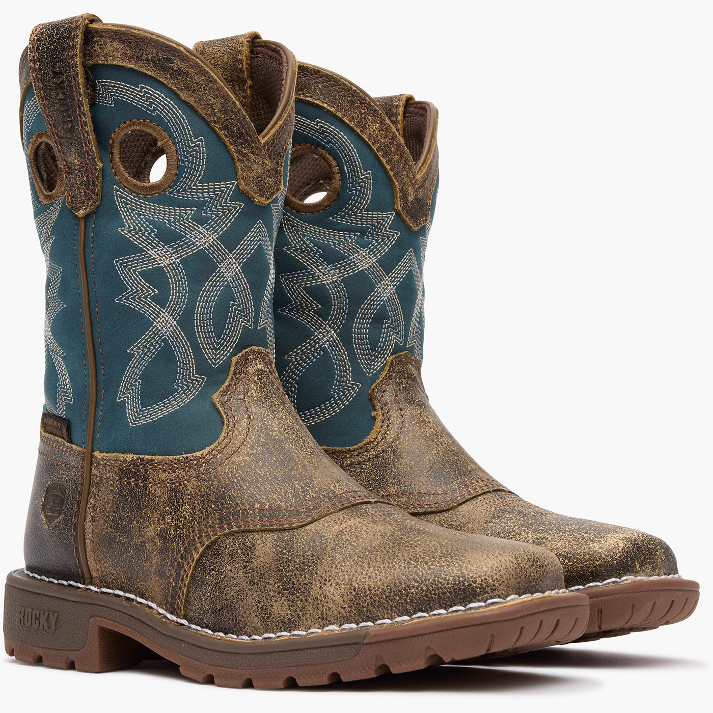 Rocky Little Kids' Legacy 32 Waterproof Western Boot - doublequarter