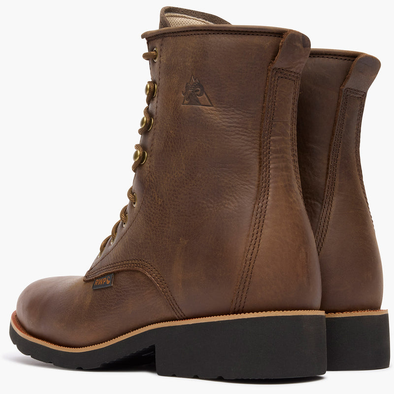 "Rocky MonoCrepe 8" Steel Toe Western Boot - doubleheel"