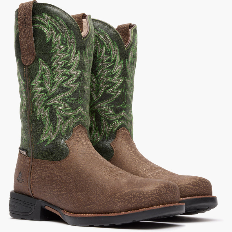 "Rocky Bronco 12" Composite Toe Western Boot - doublequarter"