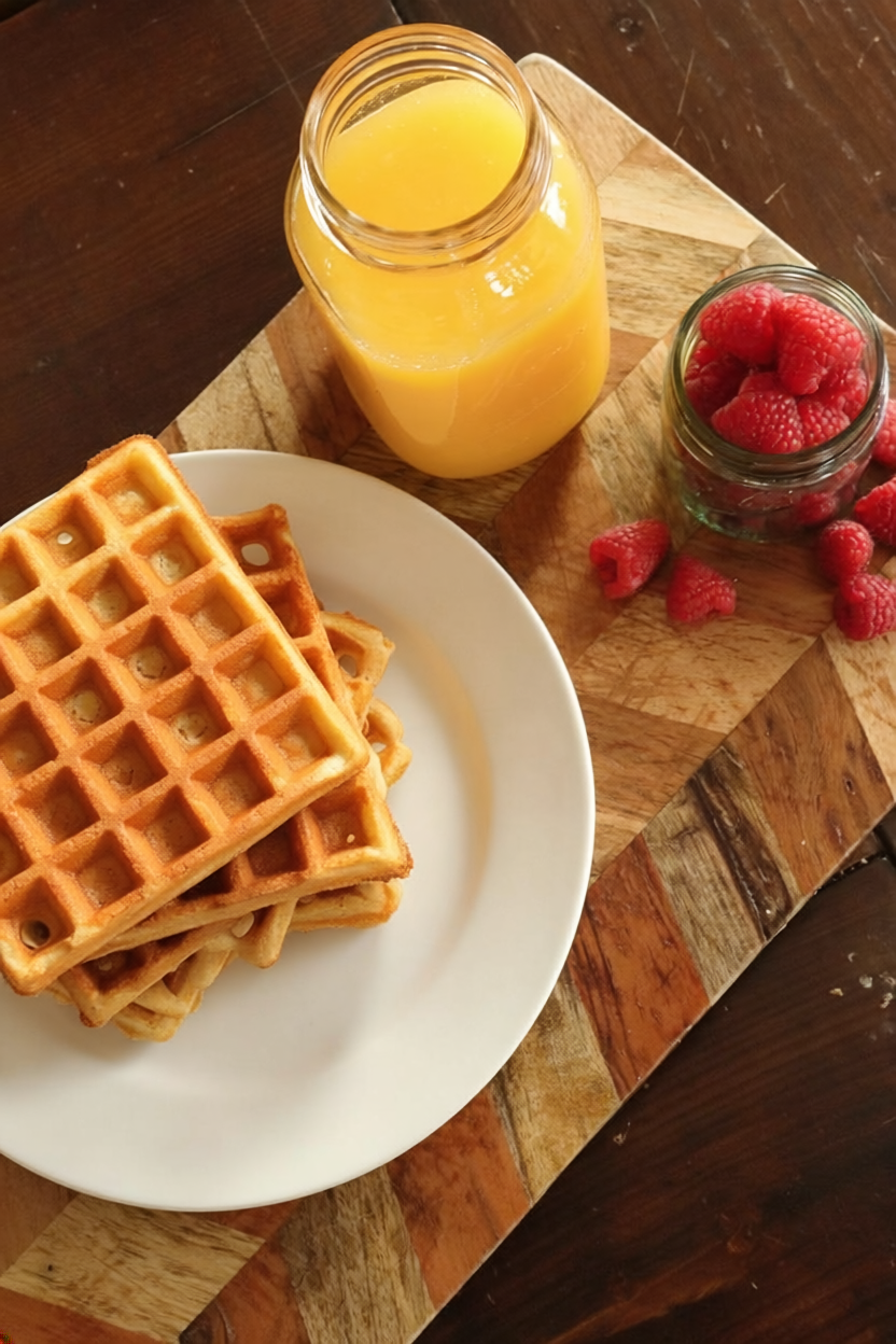 Feeding The Farmer<br>Buttermilk Waffles & Buttermilk Syrup
