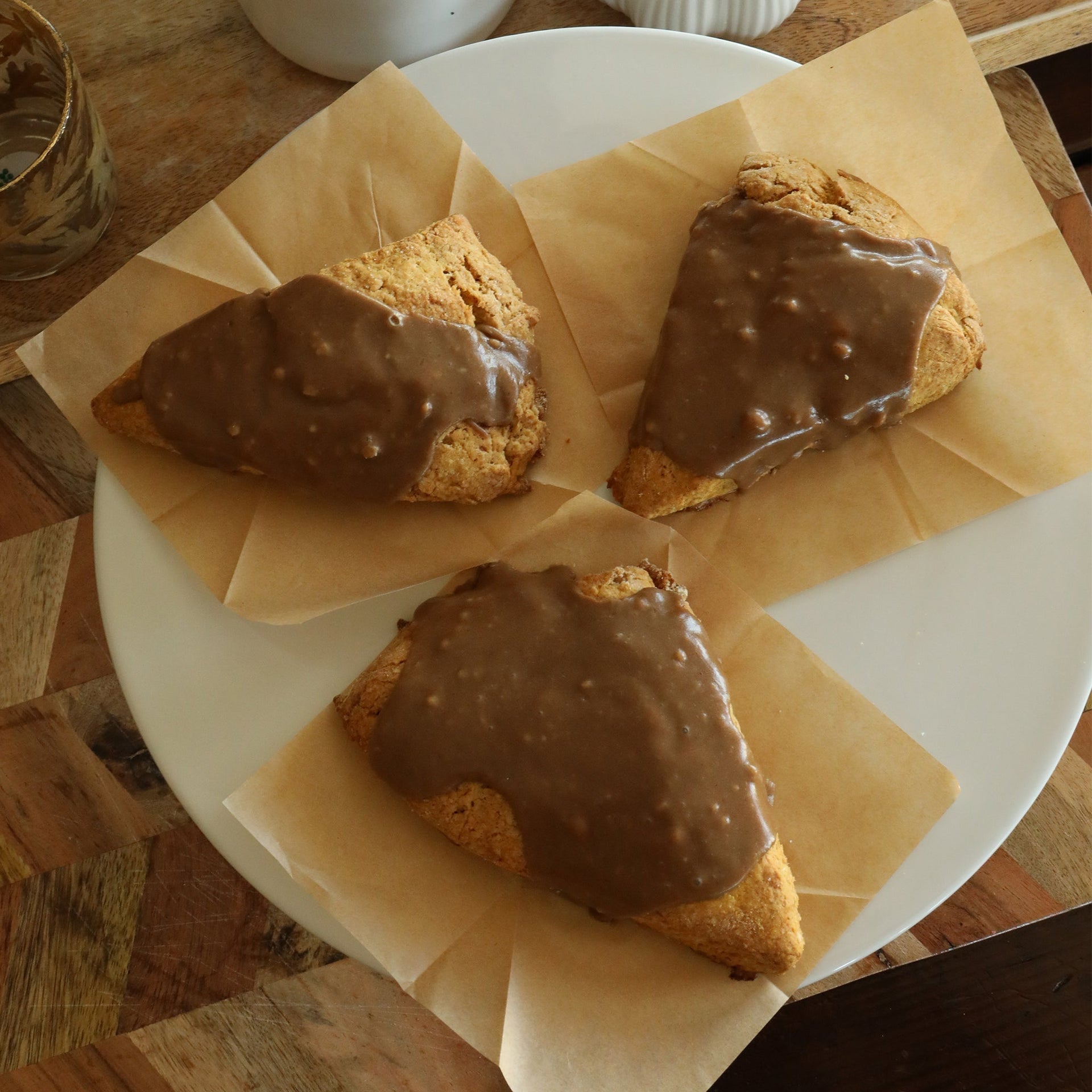 Feeding The Farmer<br>Glazed Pumpkin Scones