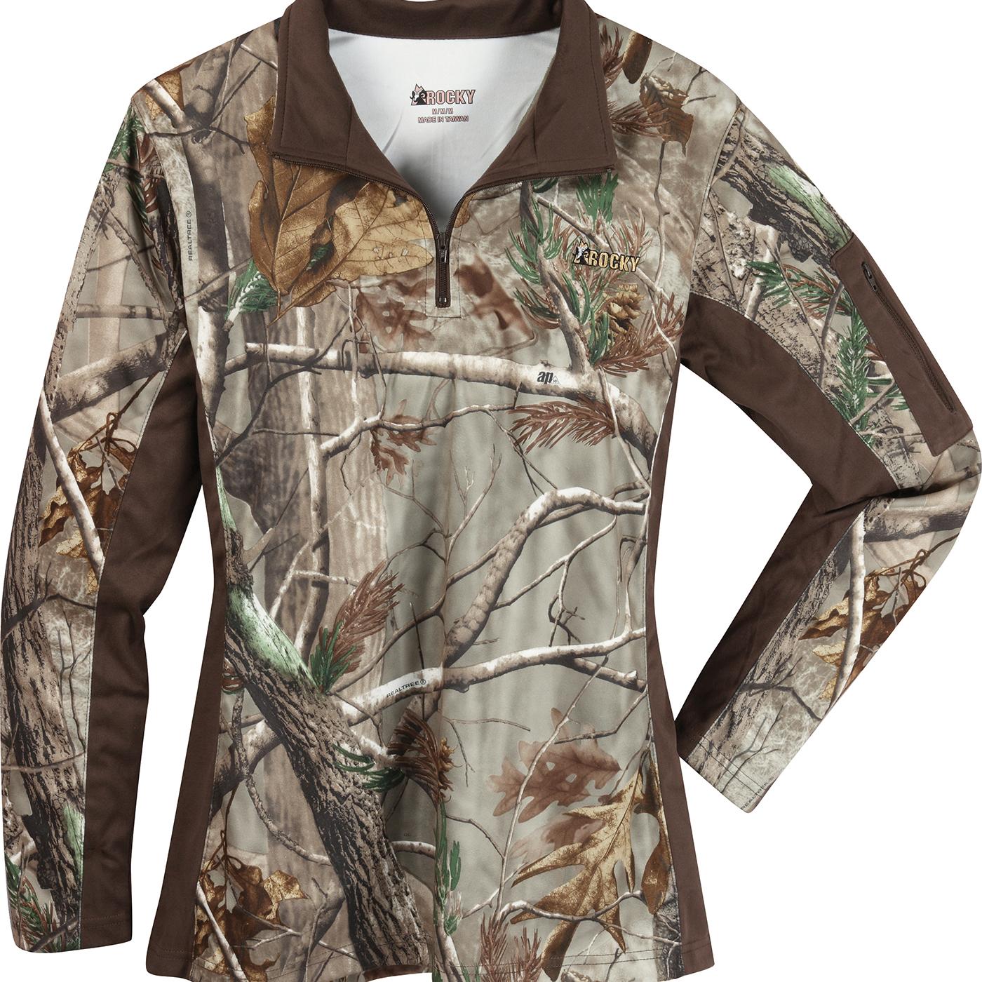 Rocky Women's SilentHunter 1/4 Zip Camo Shirt – Rocky Boots