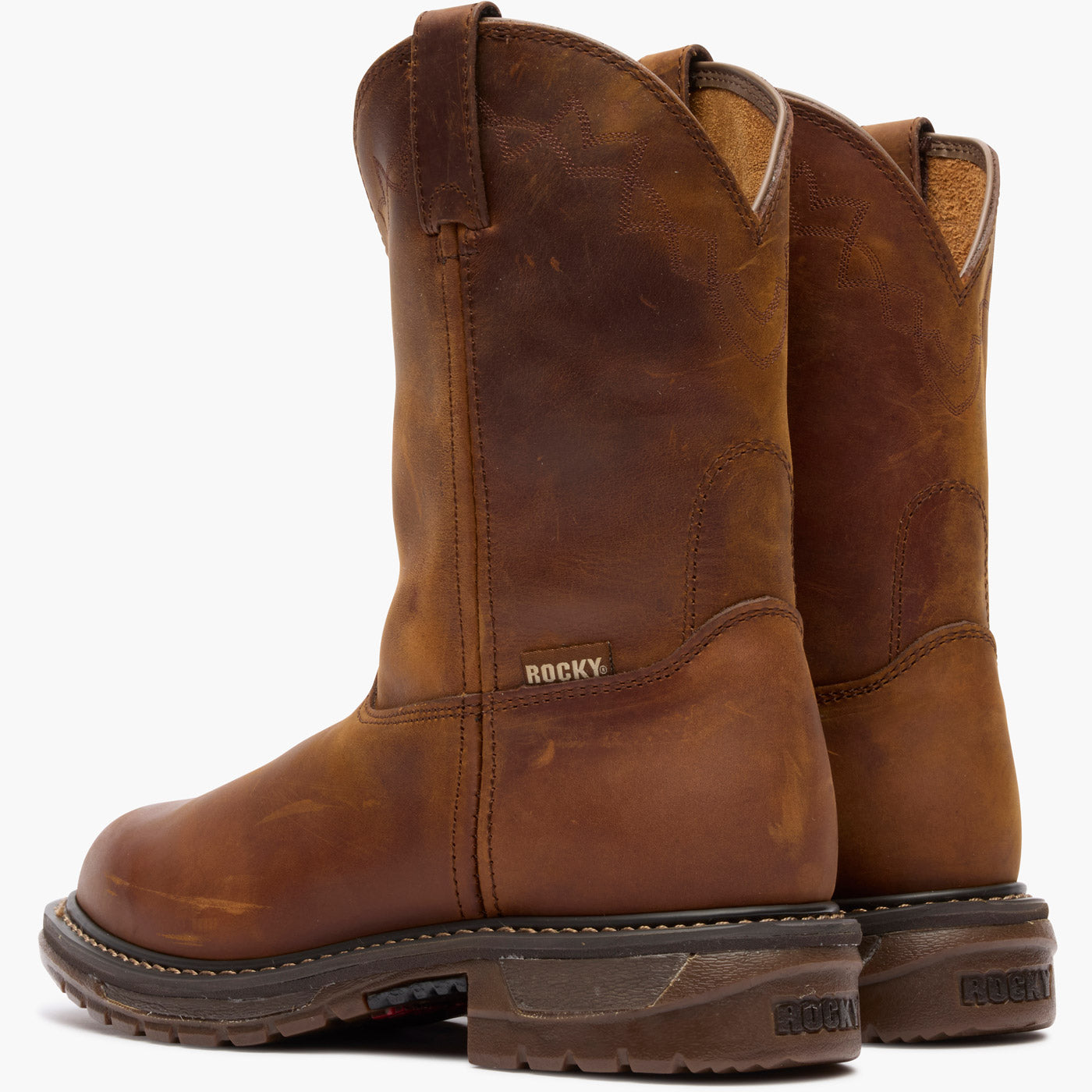 Rocky Original Ride Roper Western Boot - doubleheel
