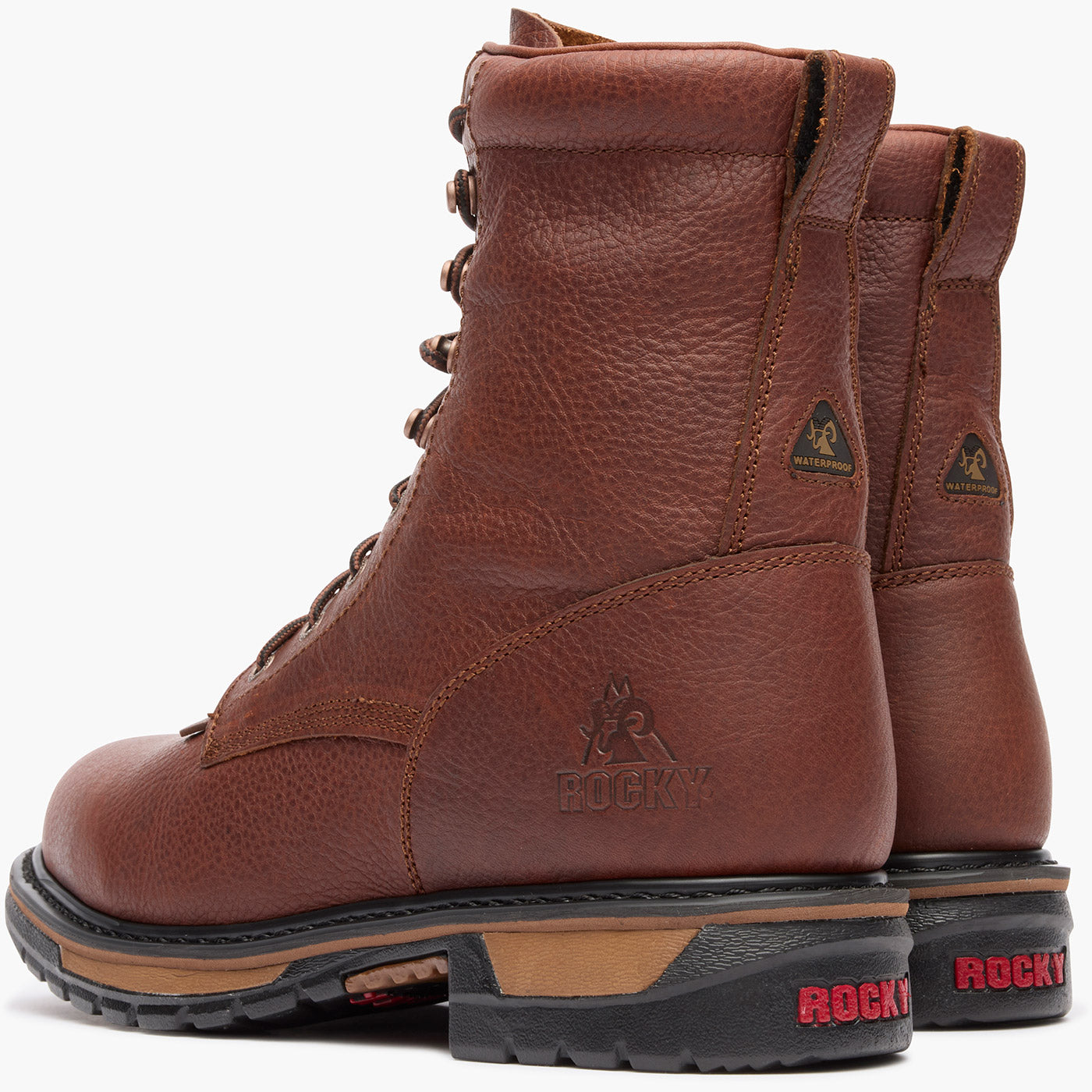 Rocky Original Ride Lacer Waterproof Western Boots - doubleheel