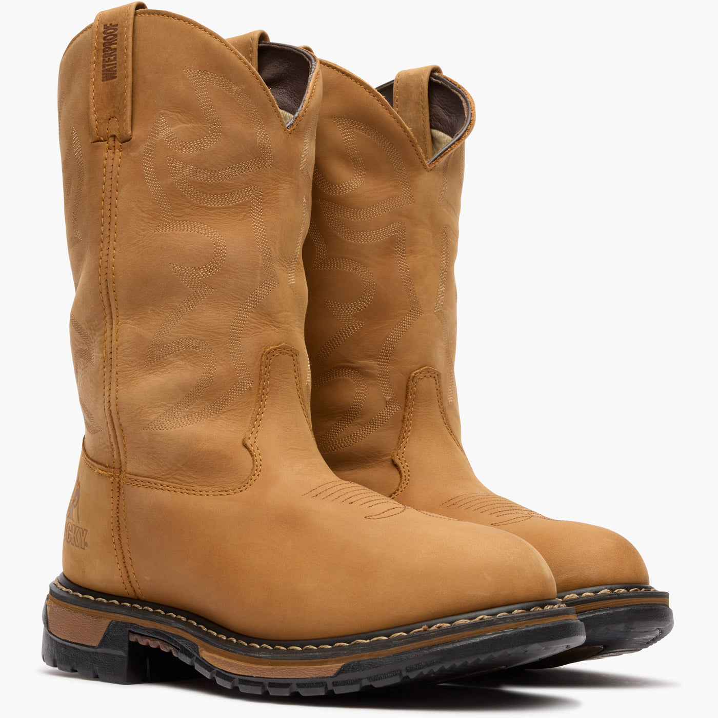 Rocky Original Ride Branson Roper Waterproof Western Boots – Rocky