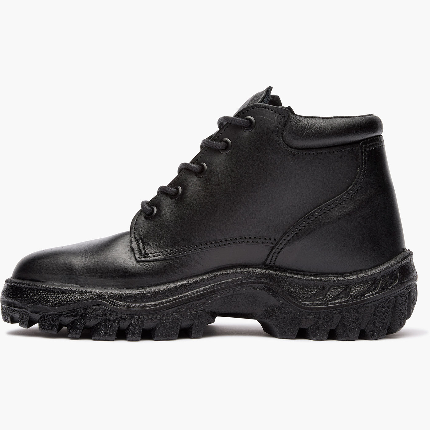 ジースター ロゥ ブーツ Male Florsheim Men's Black Vibe Work MaxTRAX® Steel Toe SRO Chukka