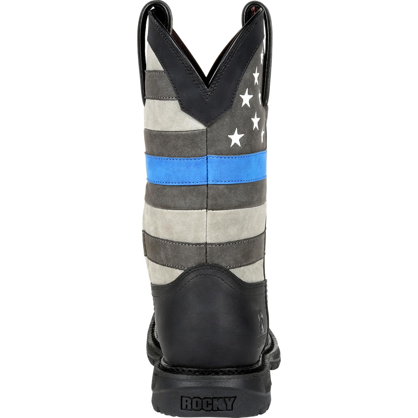 Rocky Blue Line Women's Western Boot - back