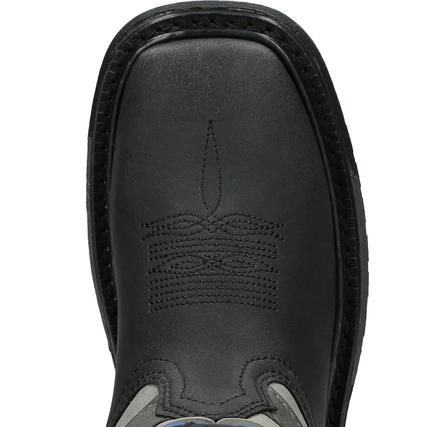 Rocky Blue Line Kid Western Boot - birdseye
