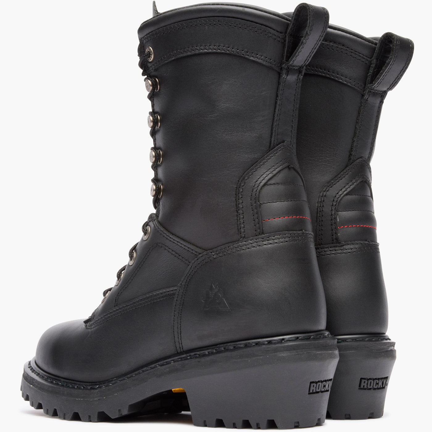 Rocky Code Red Hotshot Logger Fire Boot - doubleheel