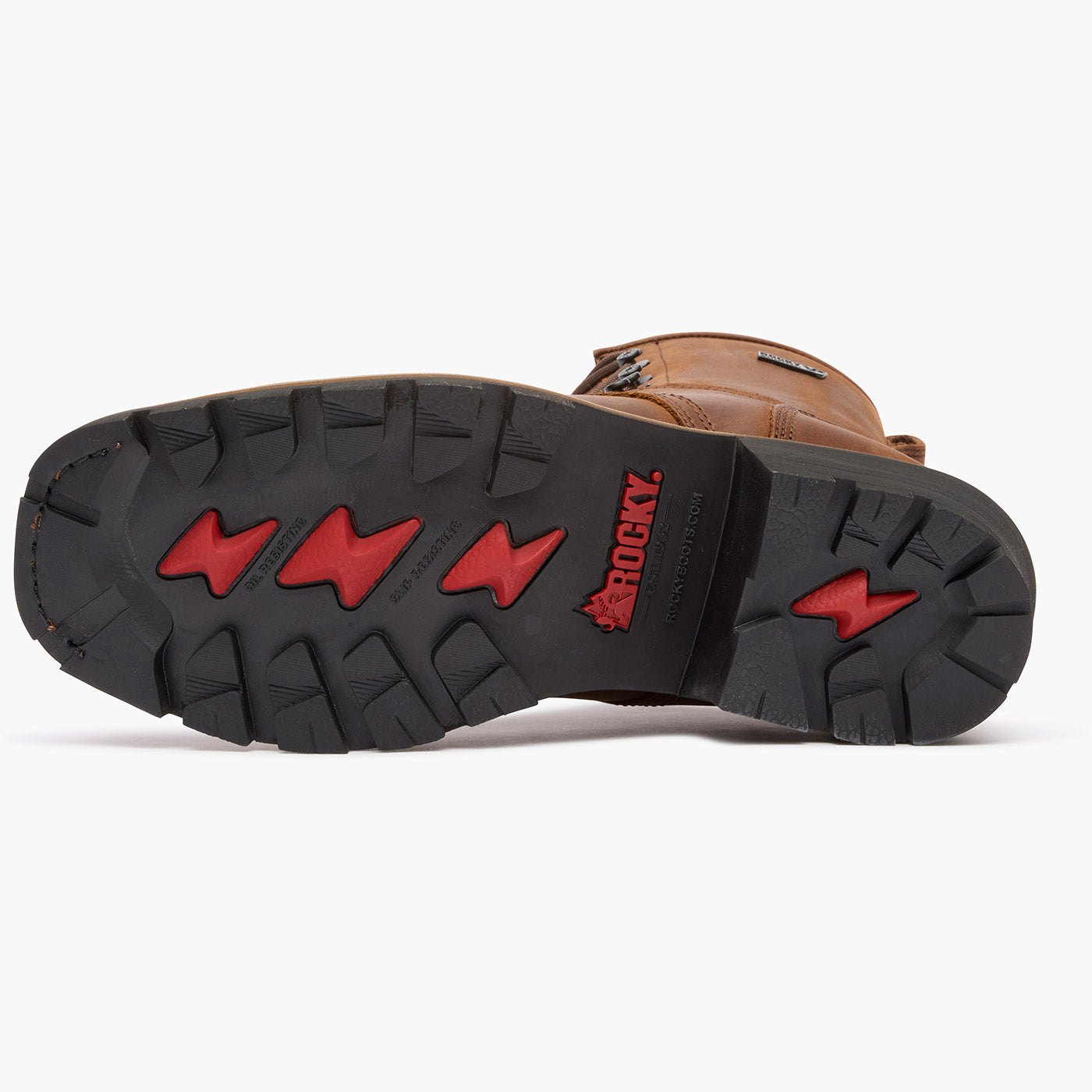 Rocky Square Toe Logger Waterproof Work Boot - outsole