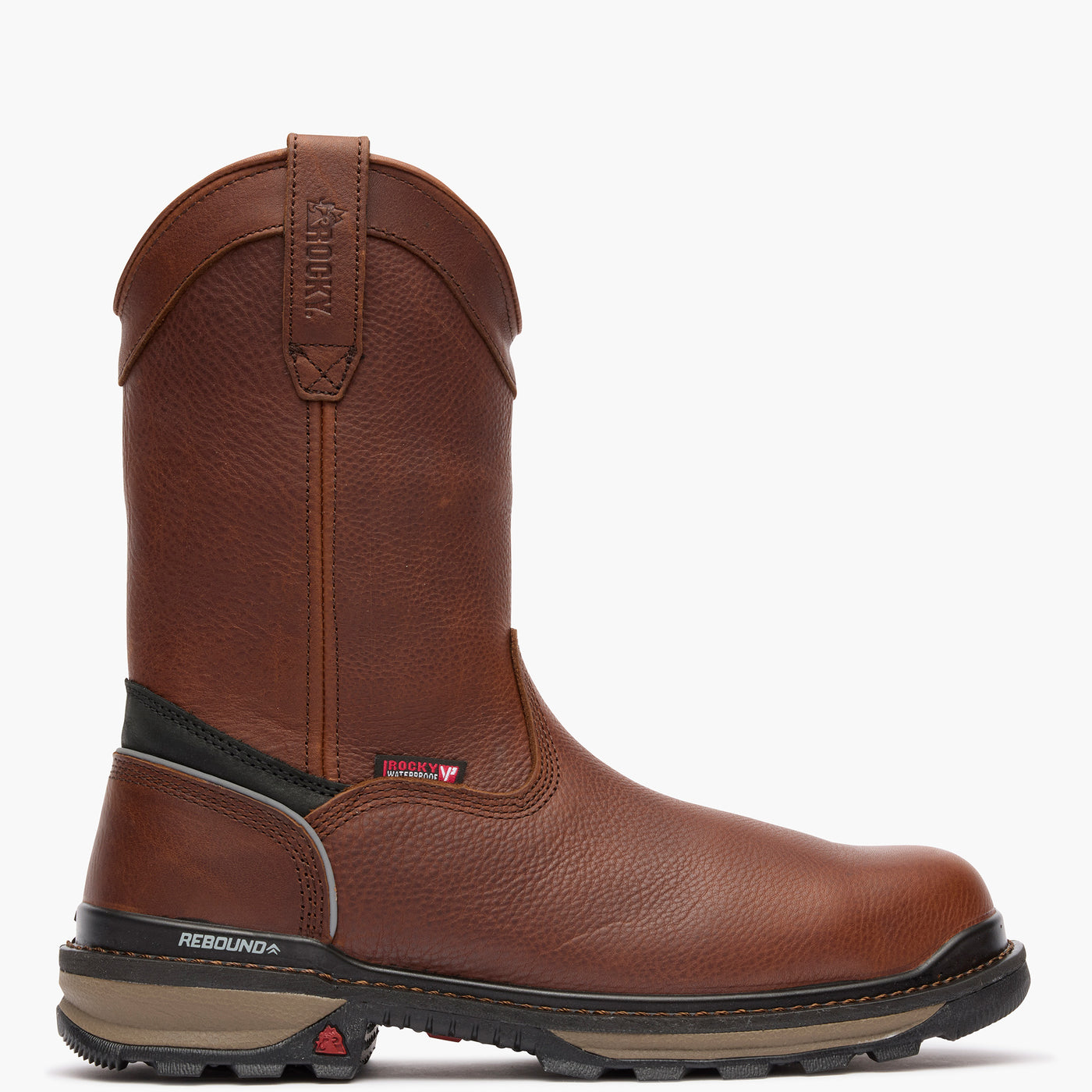 Rocky Rams Horn Waterproof Composite Toe Pull-On Work Boot - profile