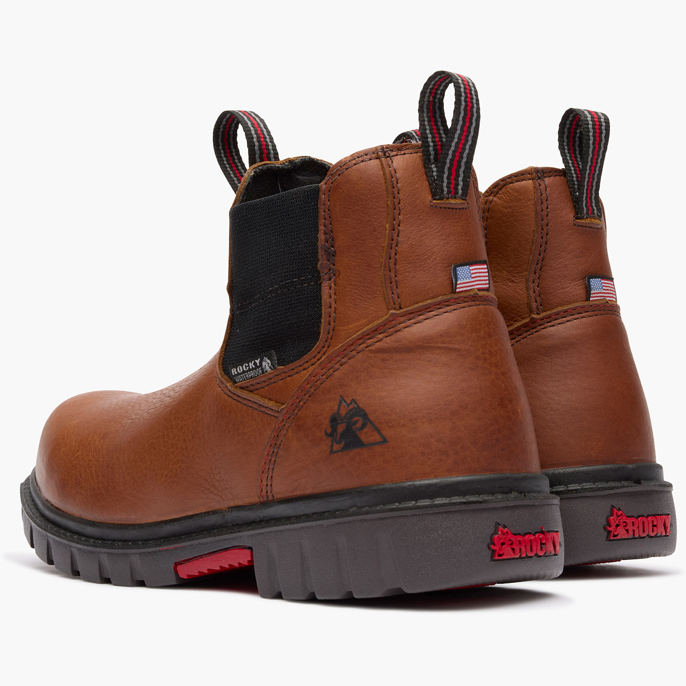 Rocky Worksmart Waterproof Composite Toe Work Chelsea Boot - doubleheel