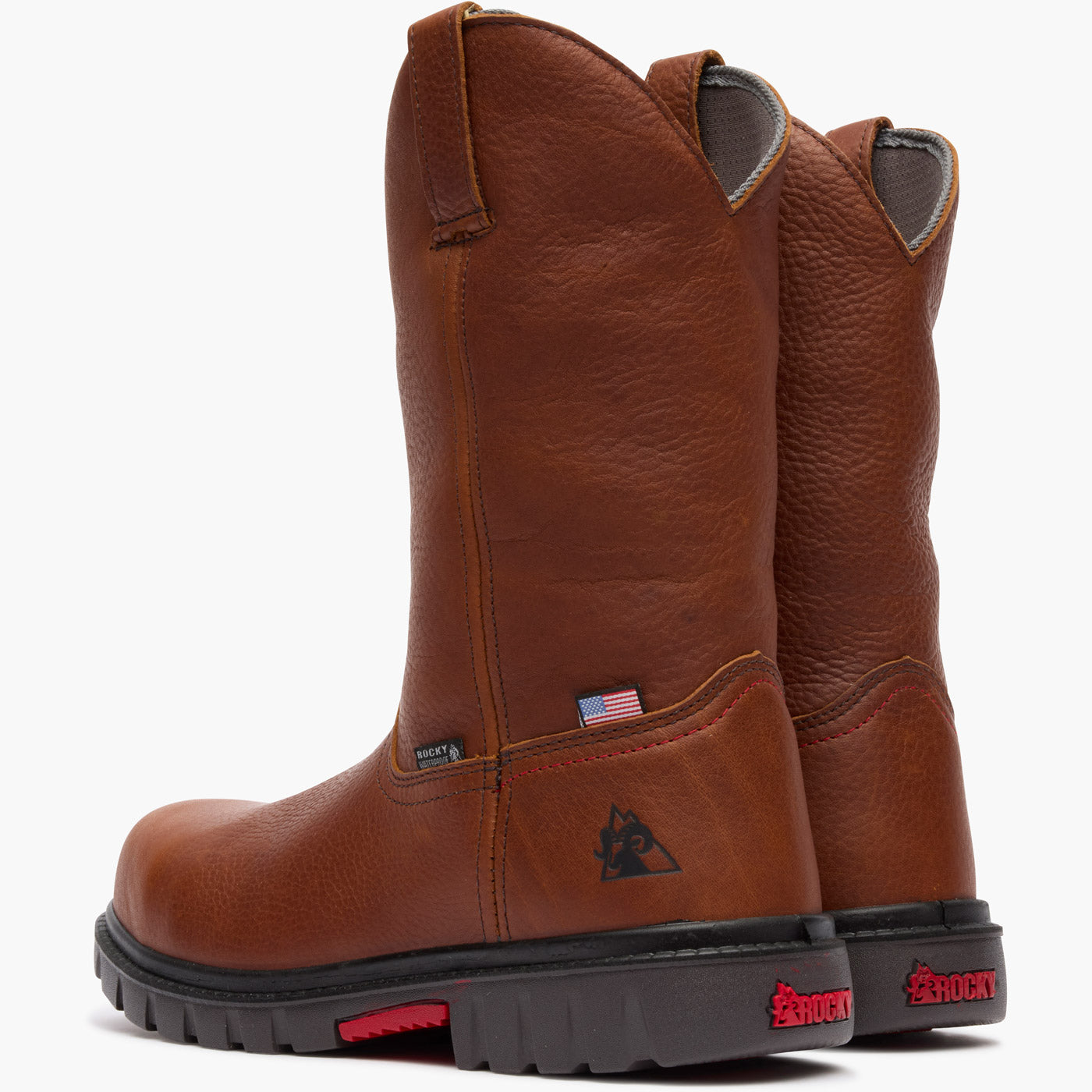 Rocky Worksmart Waterproof Composite Toe Pull-On Work Boot - doubleheel