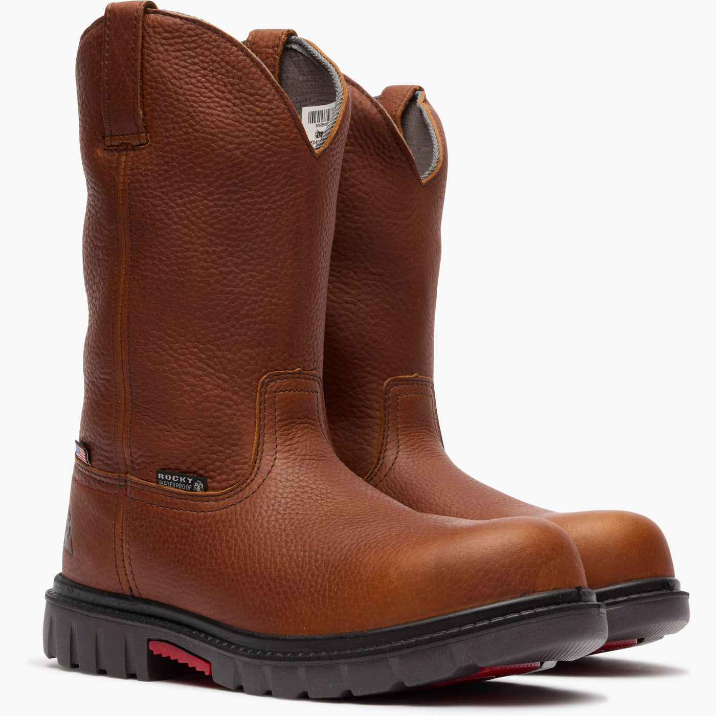 Rocky Worksmart Waterproof Composite Toe Pull-On Work Boot - doublequarter