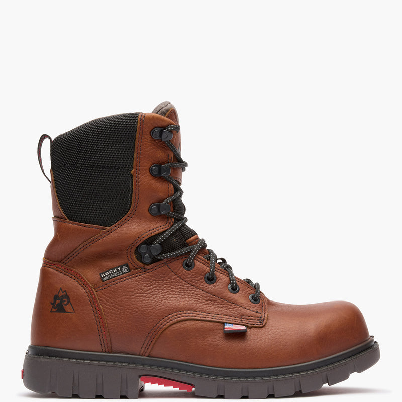 ""Rocky Worksmart 8"" Waterproof Composite Toe Work Boot" - profile"