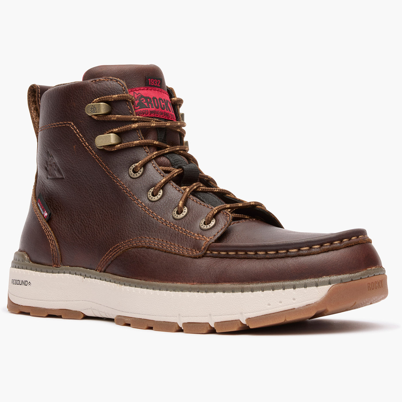 (取寄) ロッキー メンズ リバウンド ウェッジ コンポジット トゥ Rocky men Rocky Rebound Wedge Composite Toe Brown Rocky Rebound Wedge Waterproof Work Boot – Rocky Boots