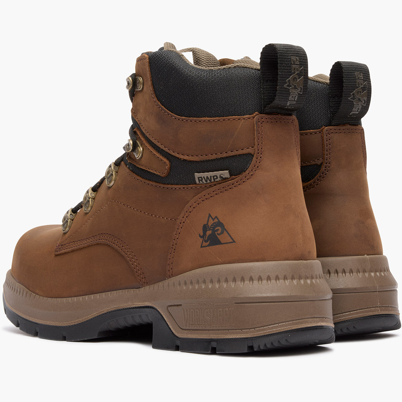 Rocky Worksmart Waterproof Composite Toe Work Boot - doubleheel