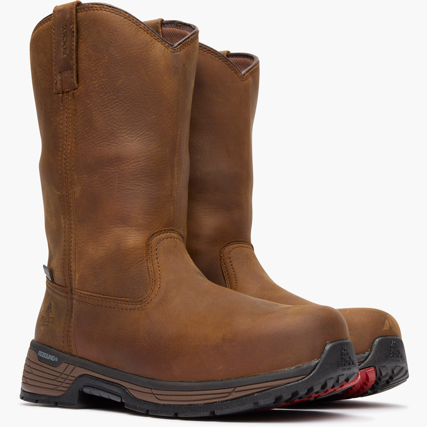 Rockyです。 Rocky Men's Worksmart 8 Inch Composite Toe Work Boots - Crazy