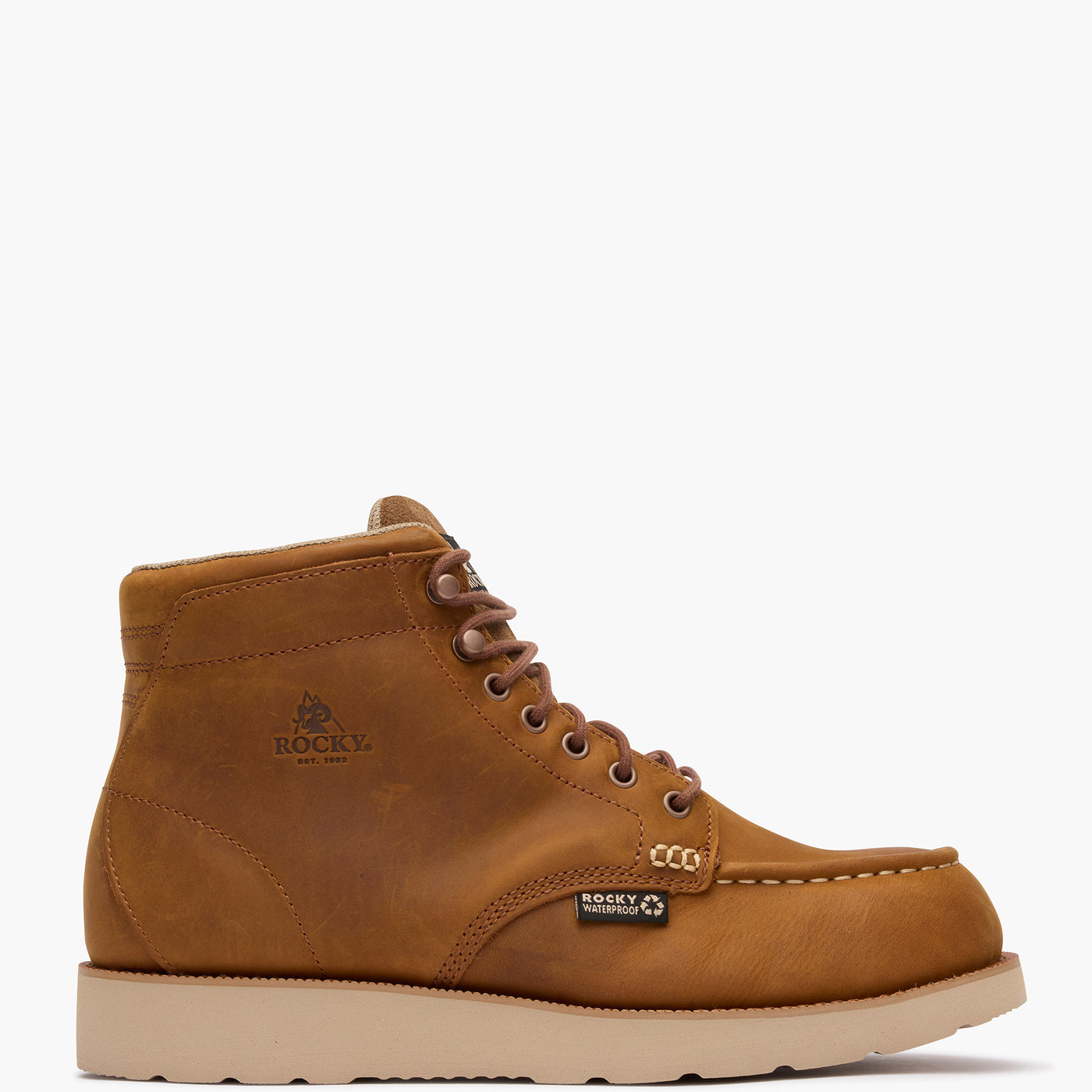 "Rocky MonoCrepe Wedge 6" Composite Toe Work Boot - profile"