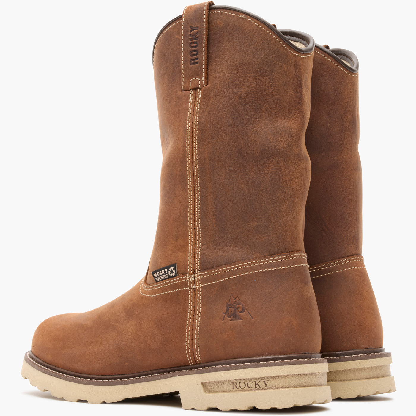 Rocky Grindstone XTR Pull-On Work Boots - doubleheel