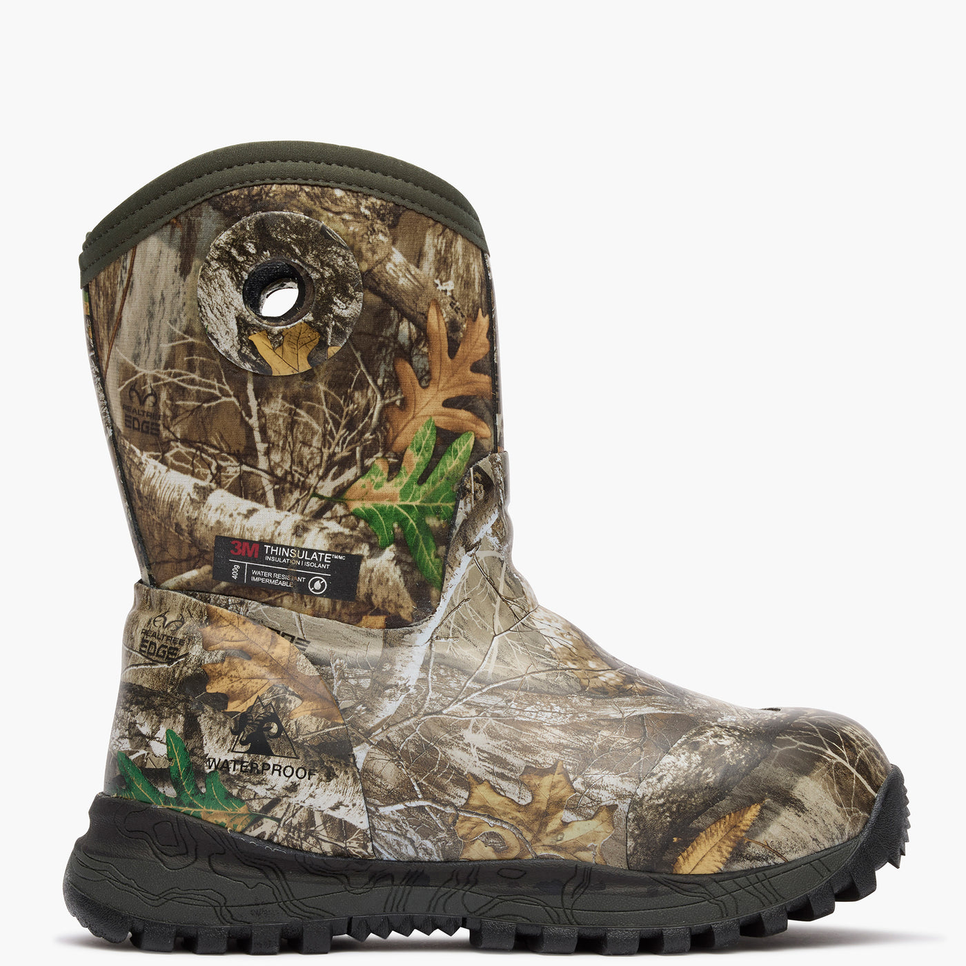 Rocky Spike Little Kid Waterproof 400G Insulated Rubber Boot - profile