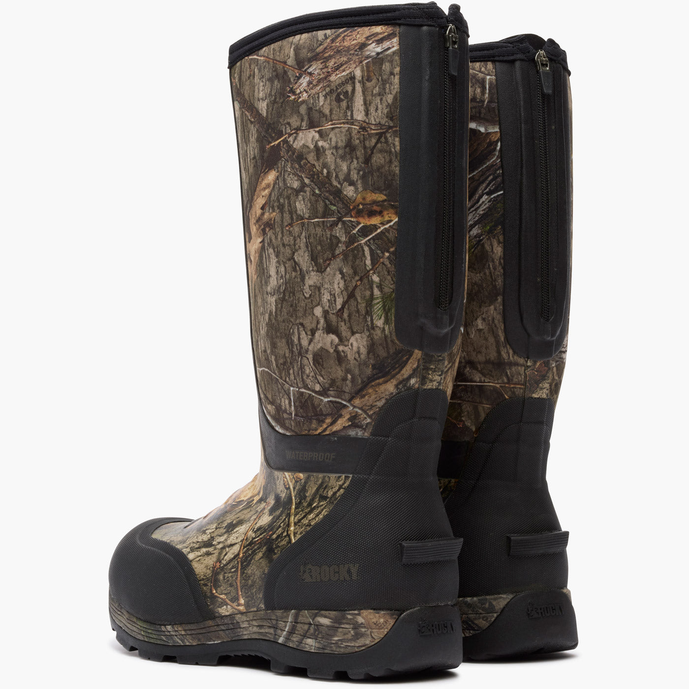 Rocky Stryker Mossy Oak® Country DNA™ 800G Insulated Pull-On Boot - doubleheel