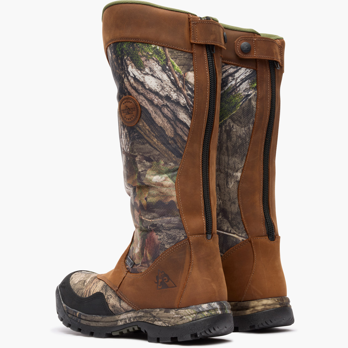 Rocky Lynx Snake Waterproof Zipper Pull-On Snake Boot - doubleheel